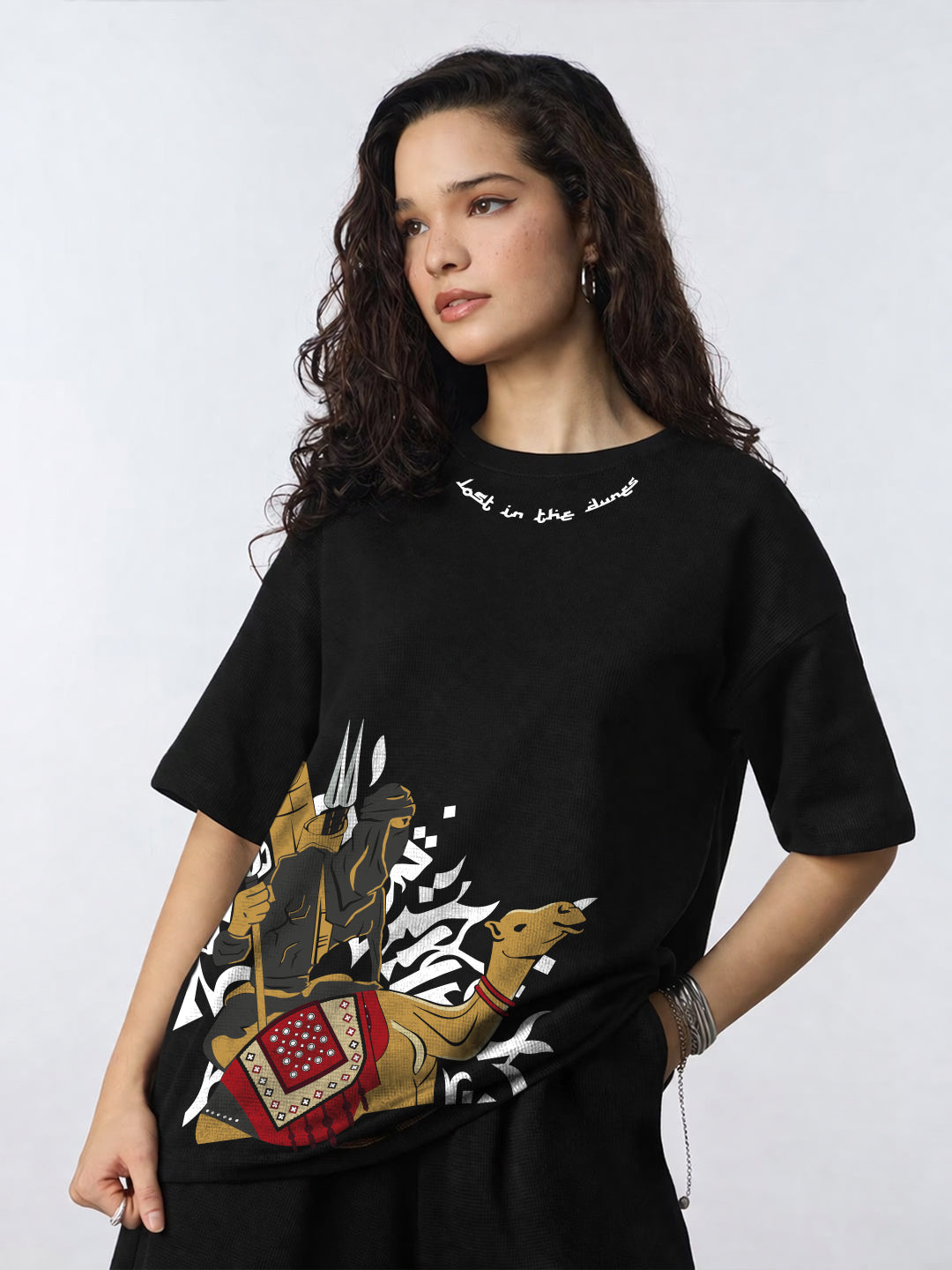 Lost In The Winds Oversized Fit T-Shirt For Women