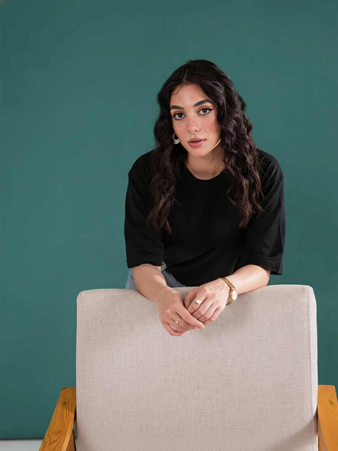 Classic Black Oversize T-Shirt For Women