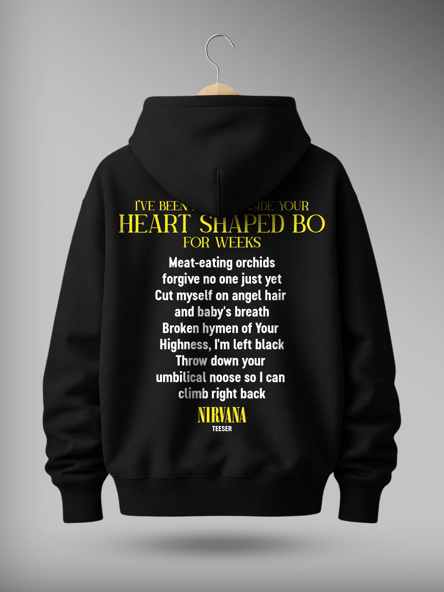 Nirvana Drop Shoulder Graphic Hoodie