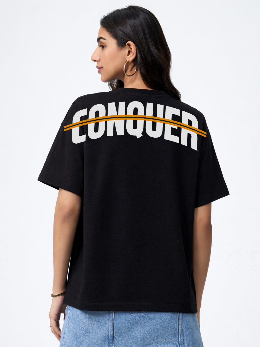 Conquer Oversized Fit T-Shirt For Women