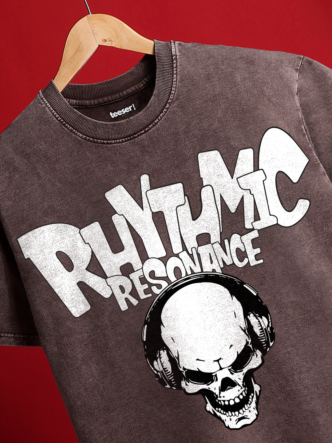 Rhythmic Crew Neck Oversized T-Shirt