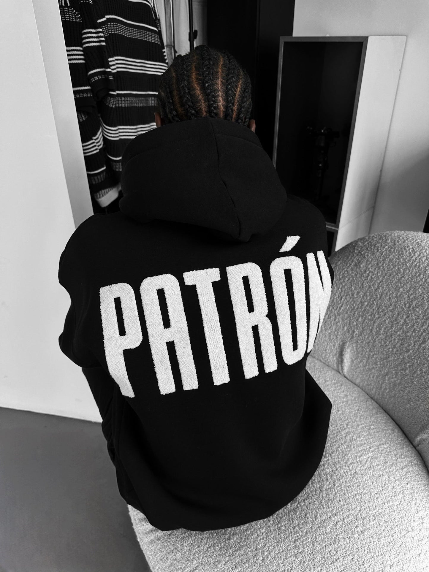 Patron Drop Shoulder Graphic Hoodie