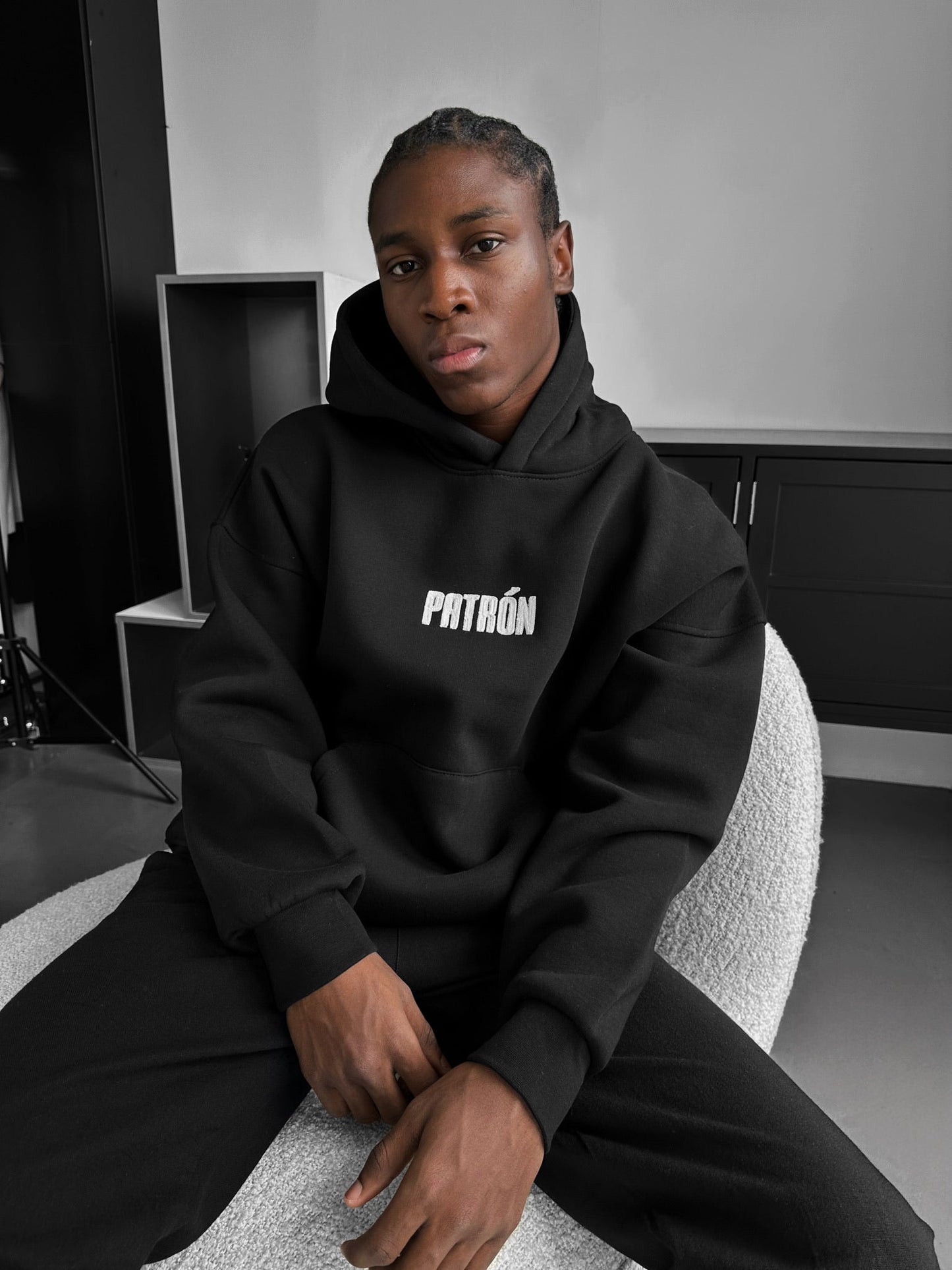 Patron Drop Shoulder Graphic Hoodie