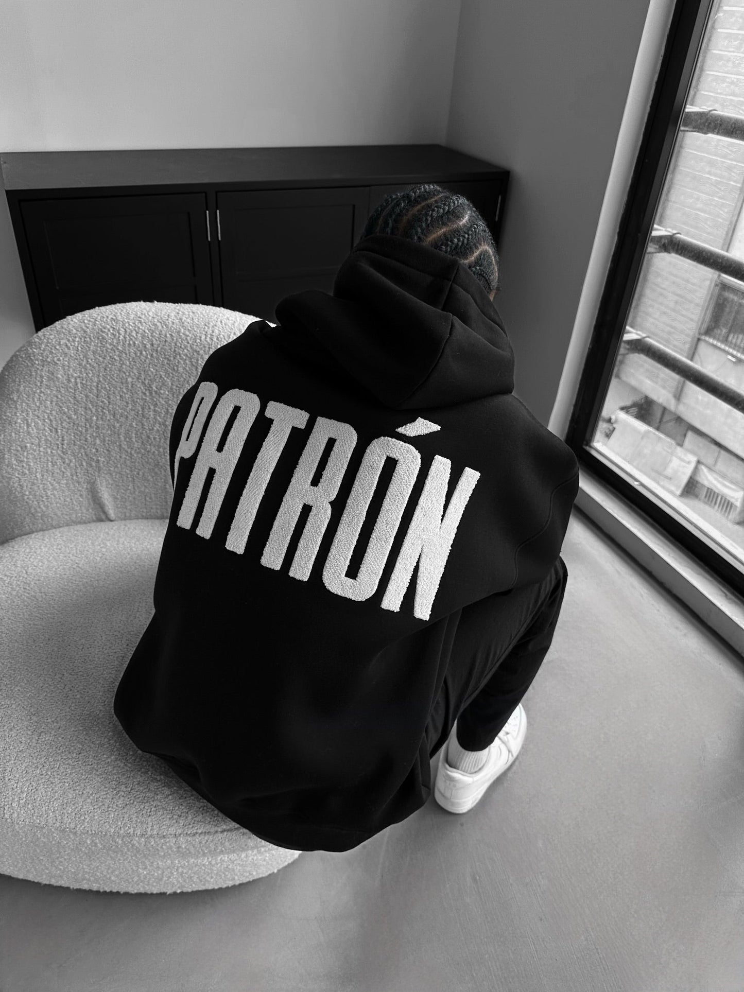 Patron Drop Shoulder Graphic Hoodie