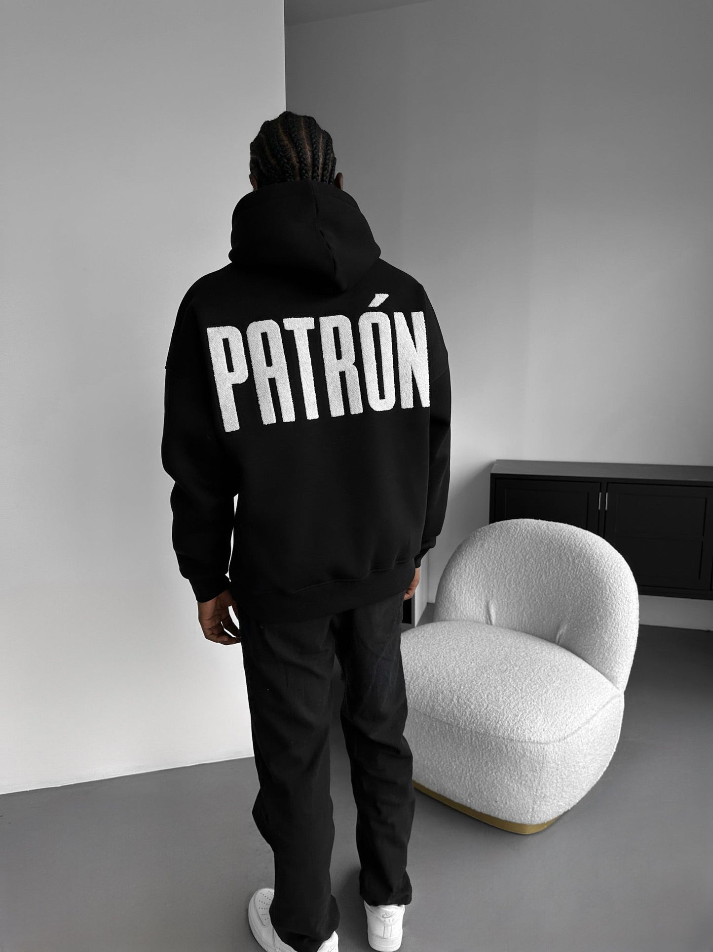 Patron Drop Shoulder Graphic Hoodie