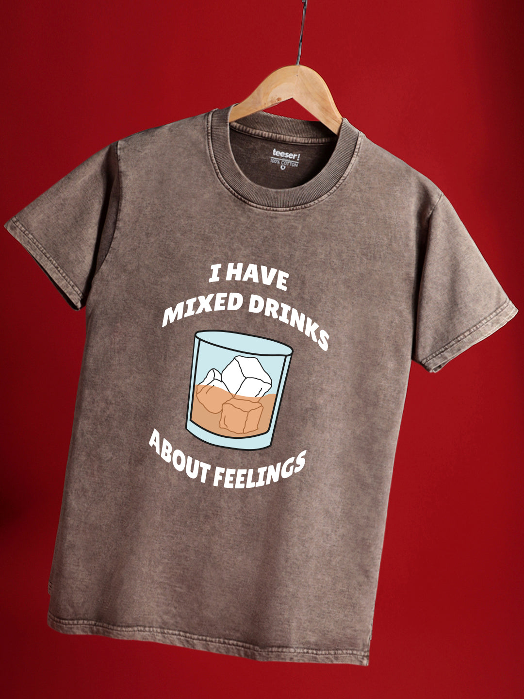 Mixed Drinks Regular Fit Crew Neck T-Shirt