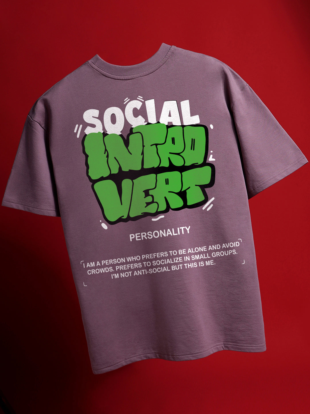 Introvert Oversized Fit T-Shirt