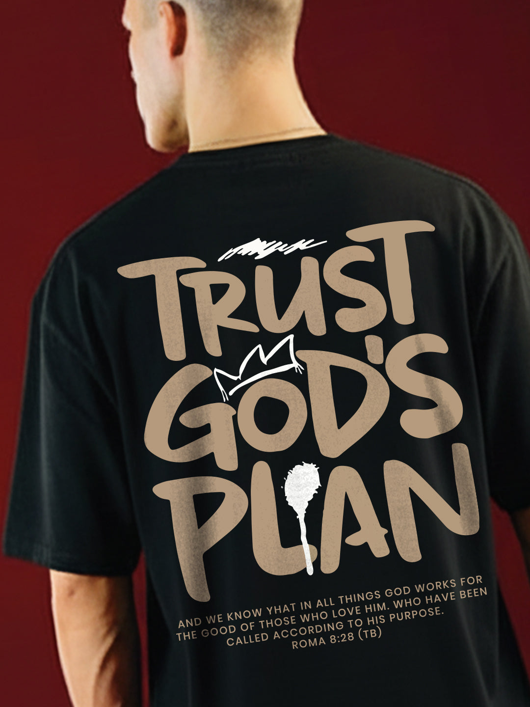 Trust God Plan Oversized Fit T-Shirt