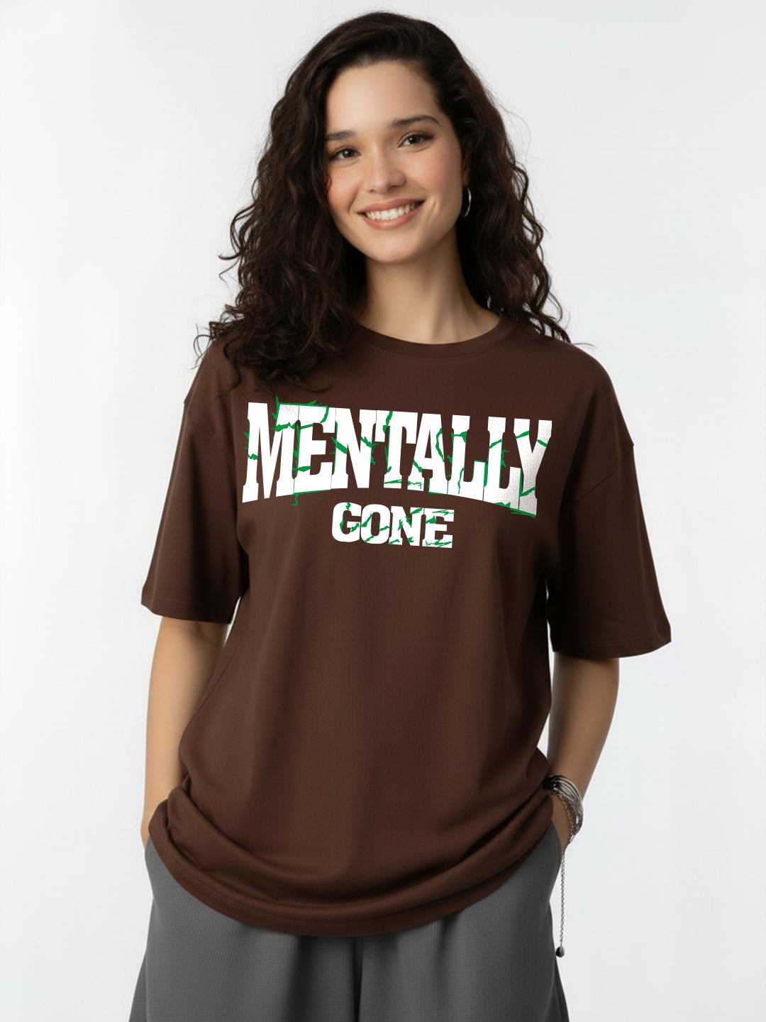 Mentally Gone Oversized Fit T-Shirt Women