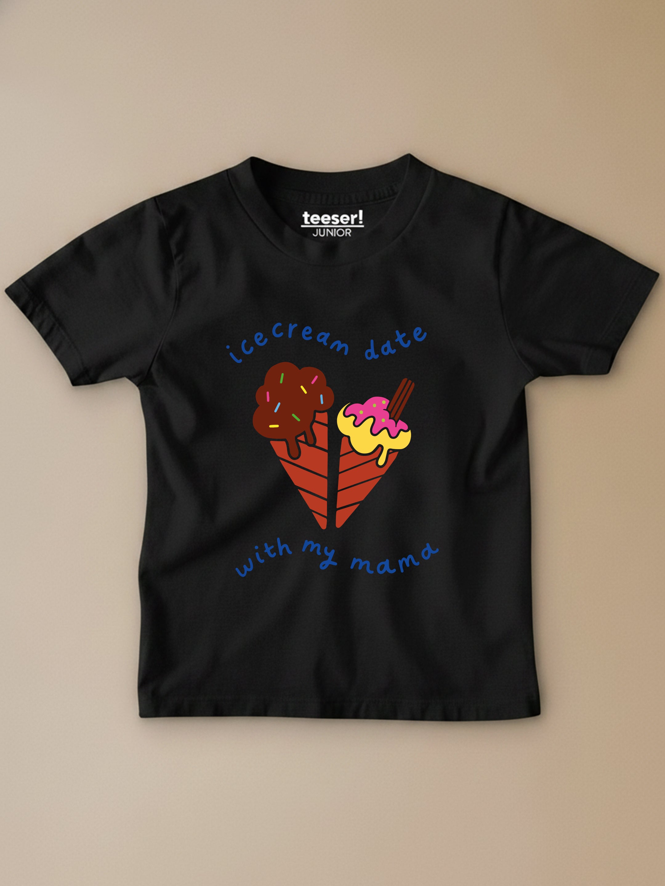 Ice Cream Date With My Mama Kids T-Shirt