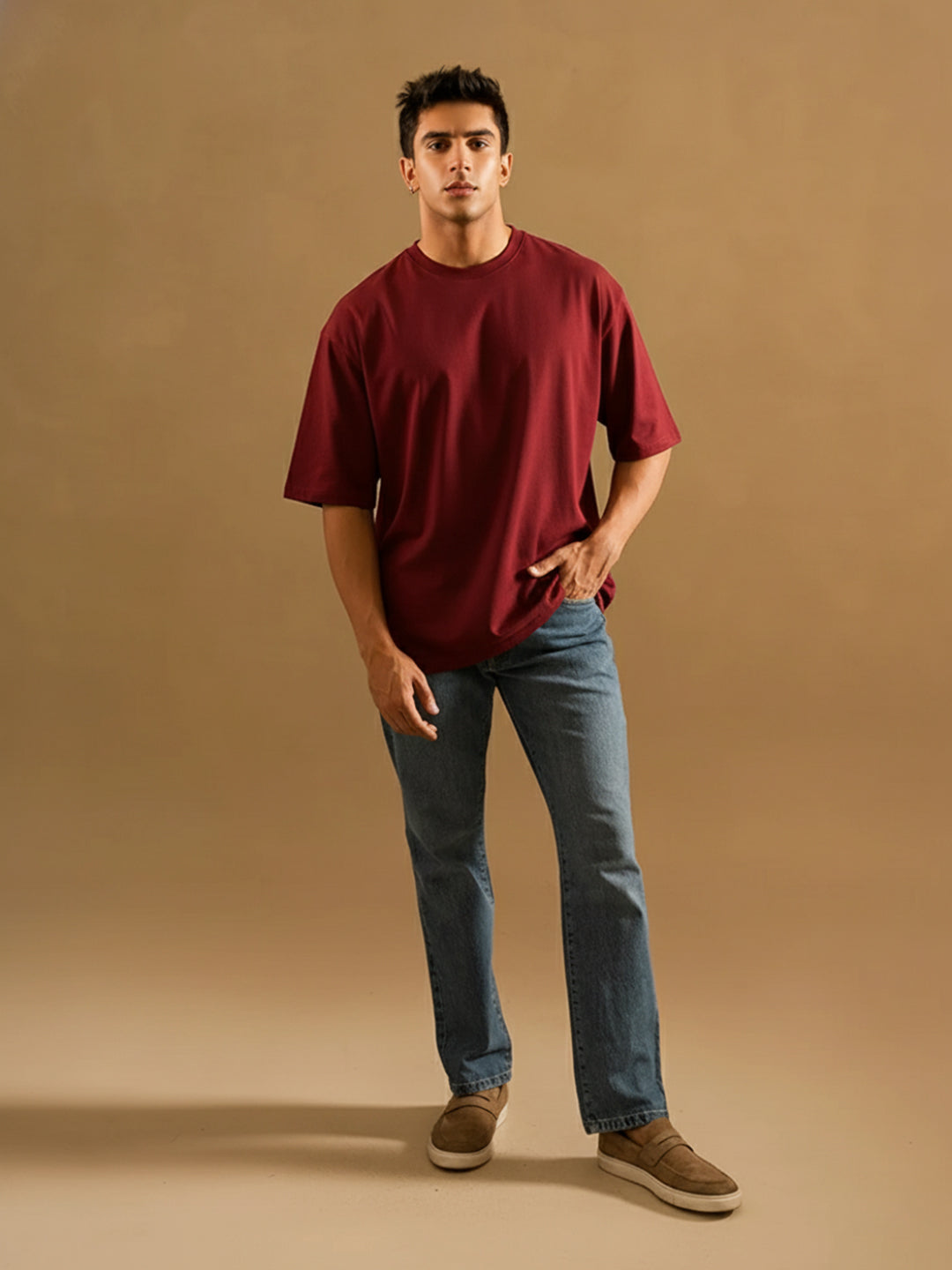 Classic Maroon Oversize T-Shirt