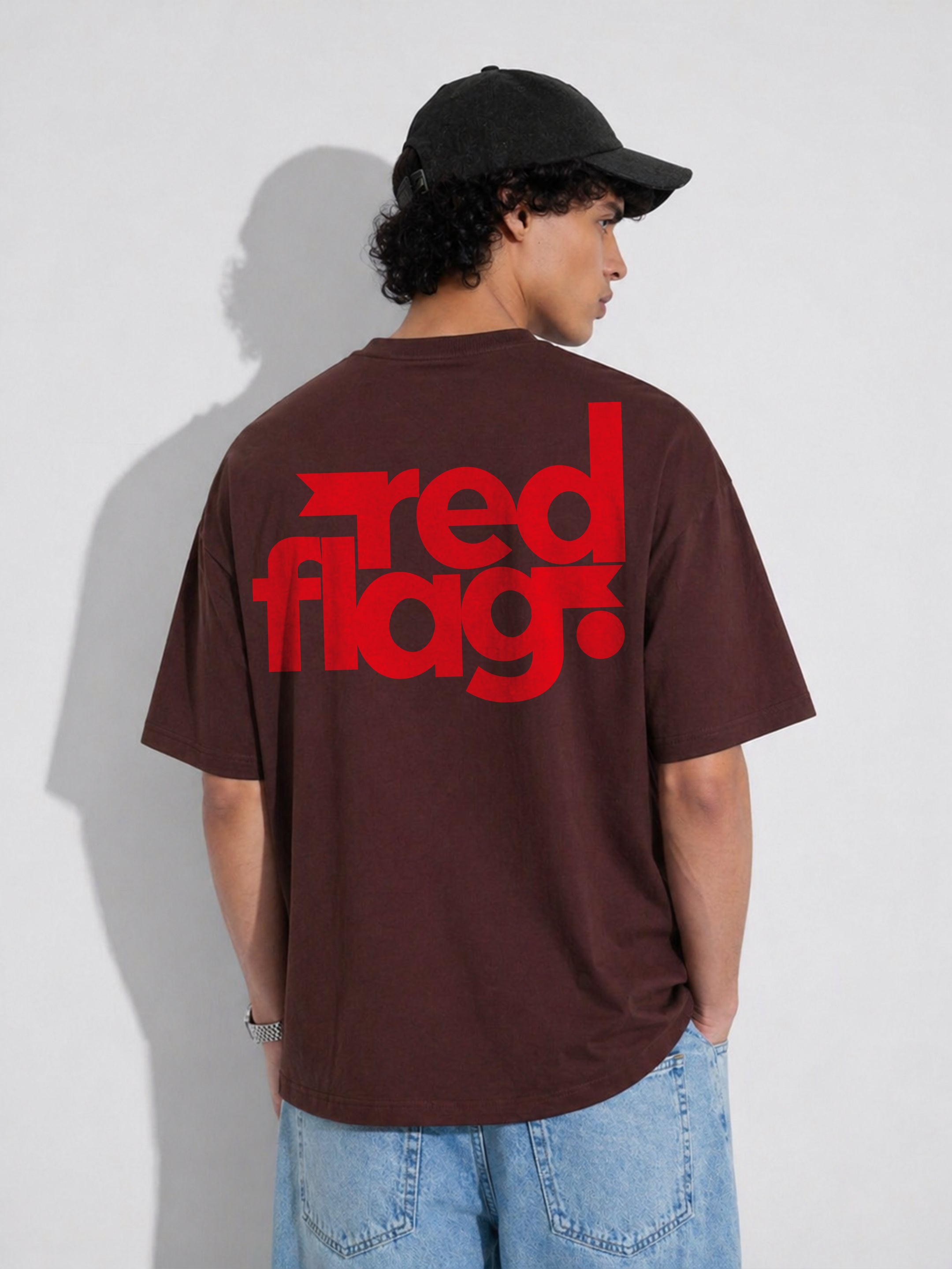 Red Flag Oversized Fit T-Shirt
