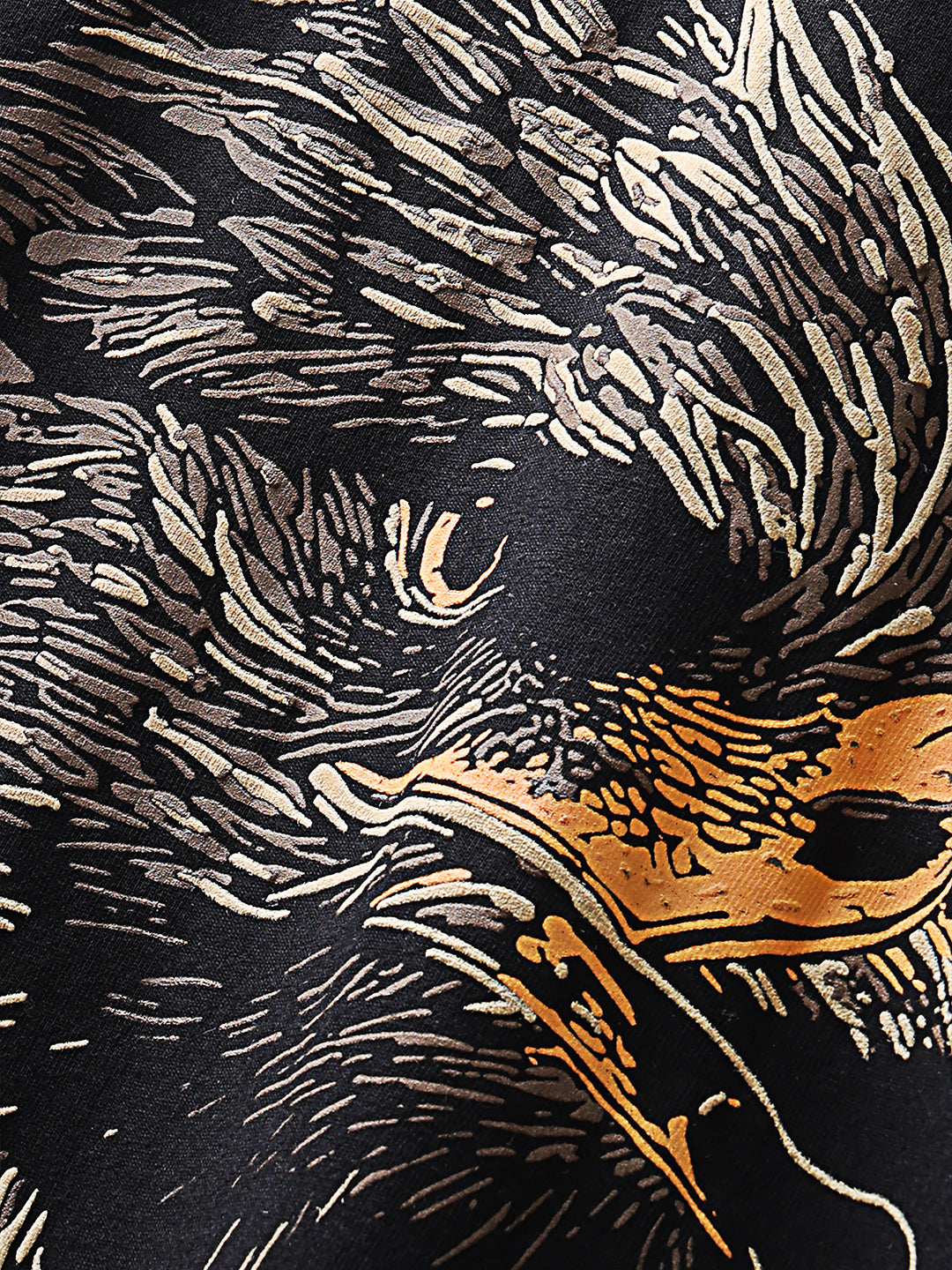 Majestic Eagle Puff Print Unisex Oversize T-Shirt