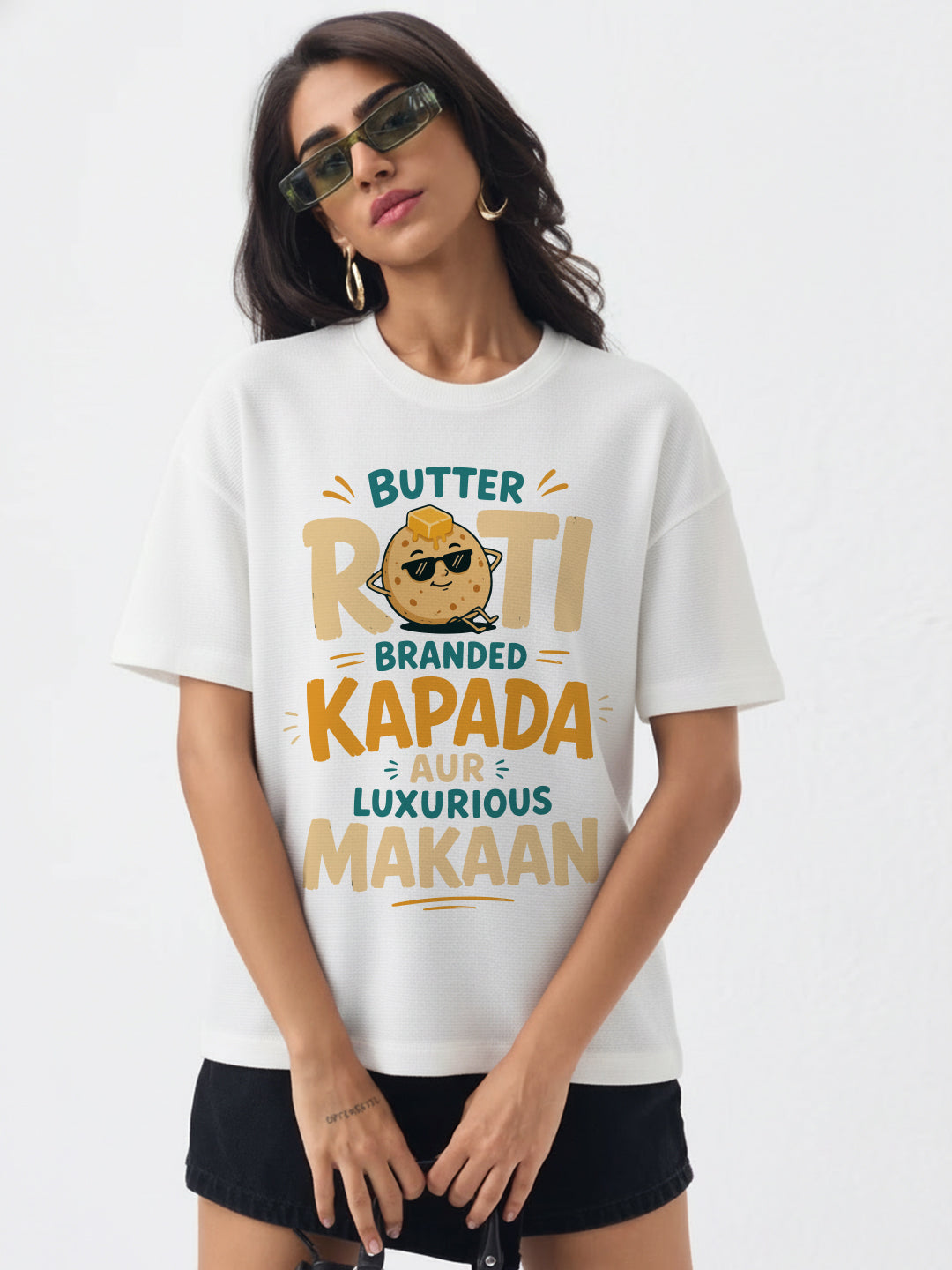 Butter Roti Branded Kapada Oversized T-Shirt