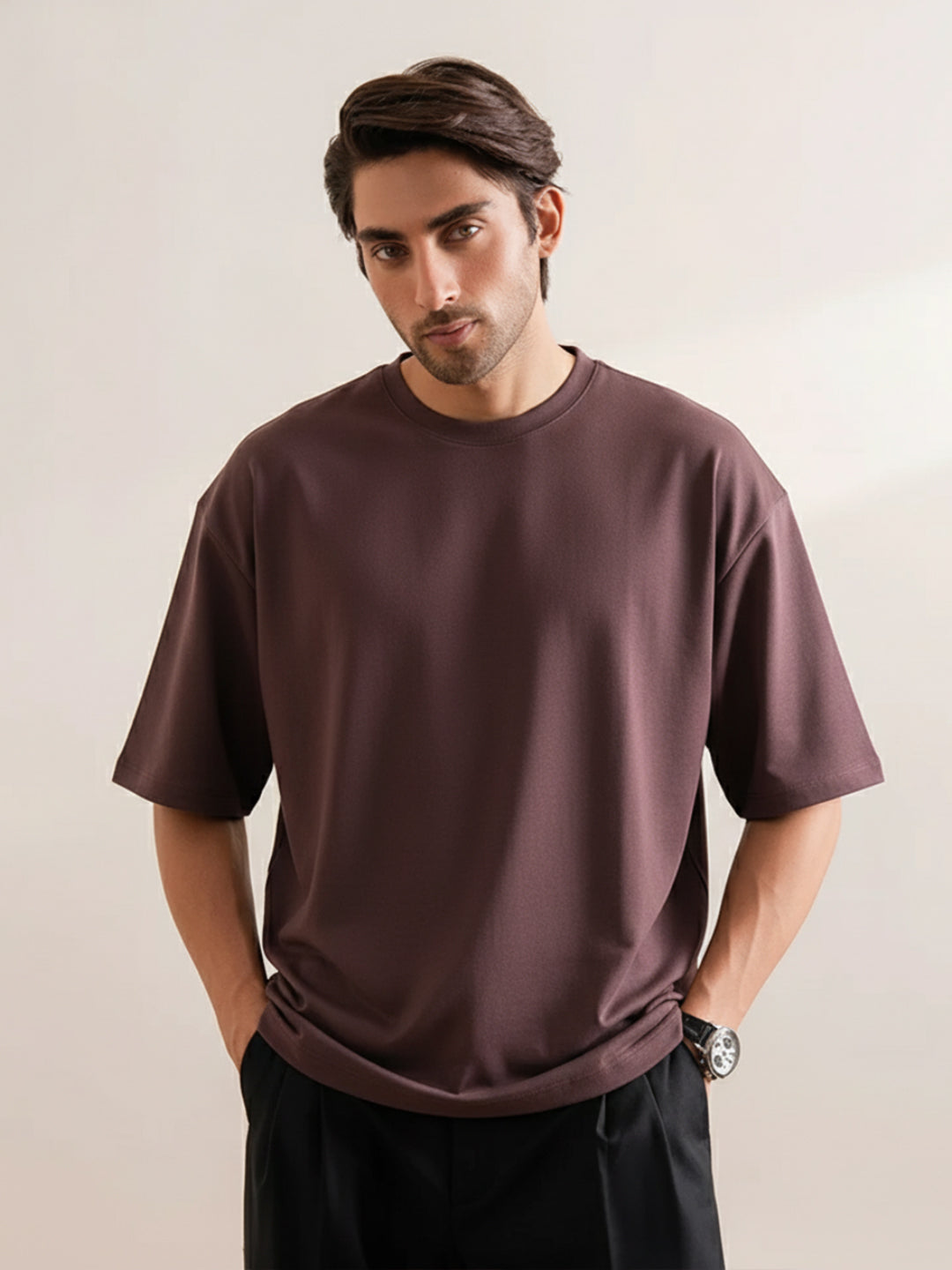 Classic Plum Oversize T-Shirt