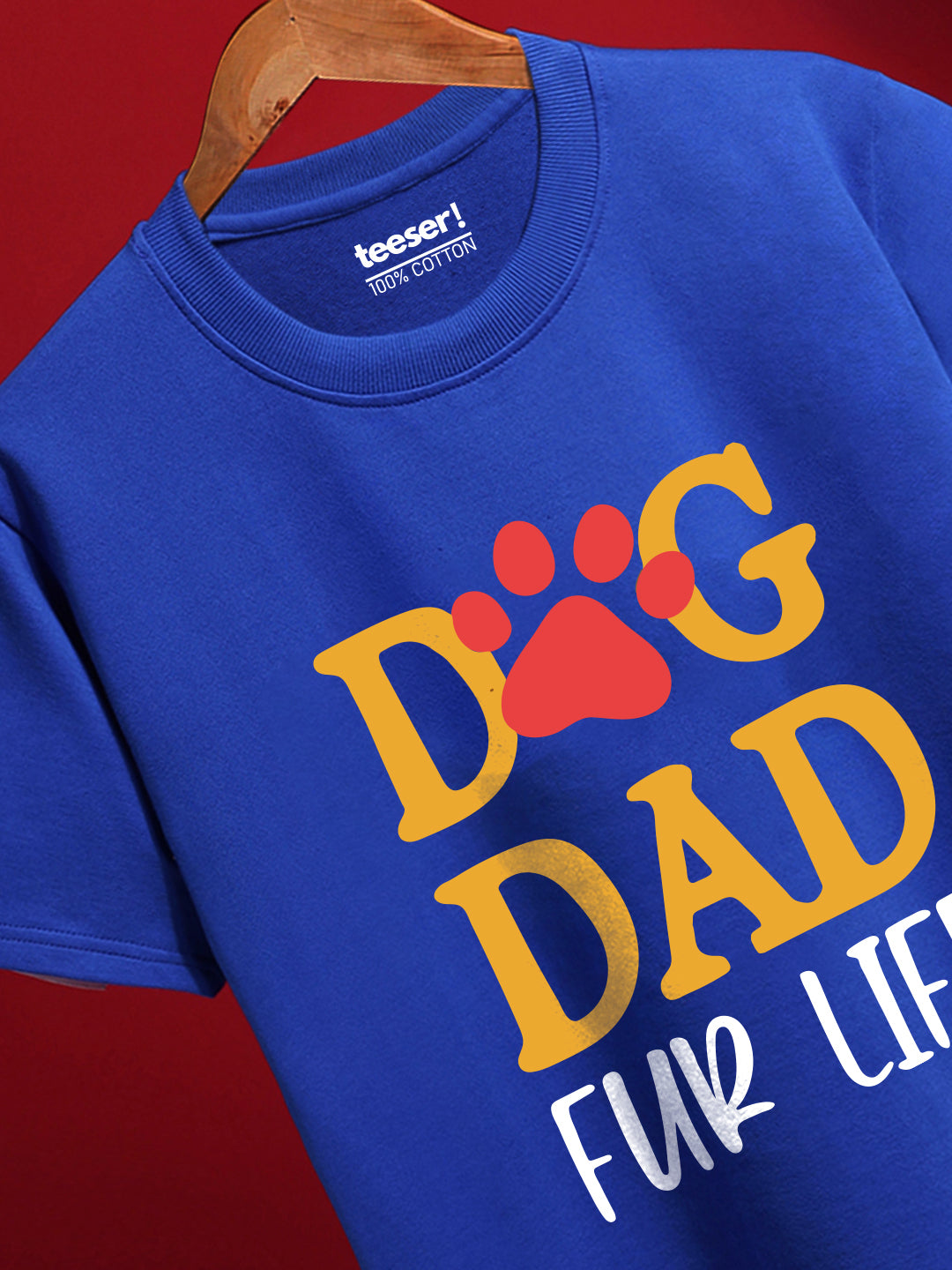 Dog Dad For Life Men’s Regular Fit T-Shirt