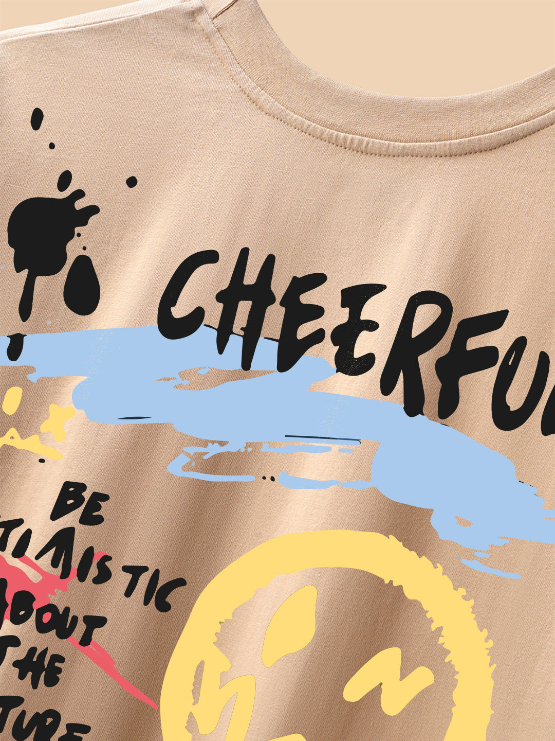 Cheer Full Oversized Fit T-Shirt