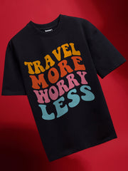 Travel More Worry Less Oversized T-Shirt