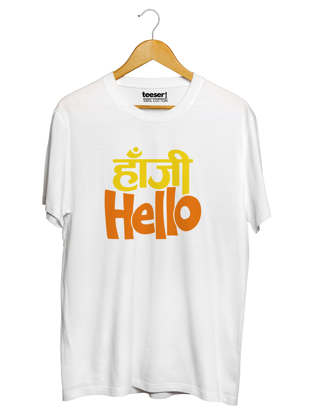 Han ji Hello Regular Fit T-Shirt