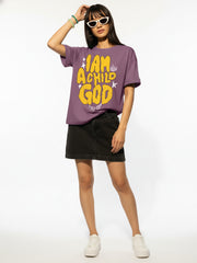 I Am A Child God Oversized Fit T-Shirt For Women