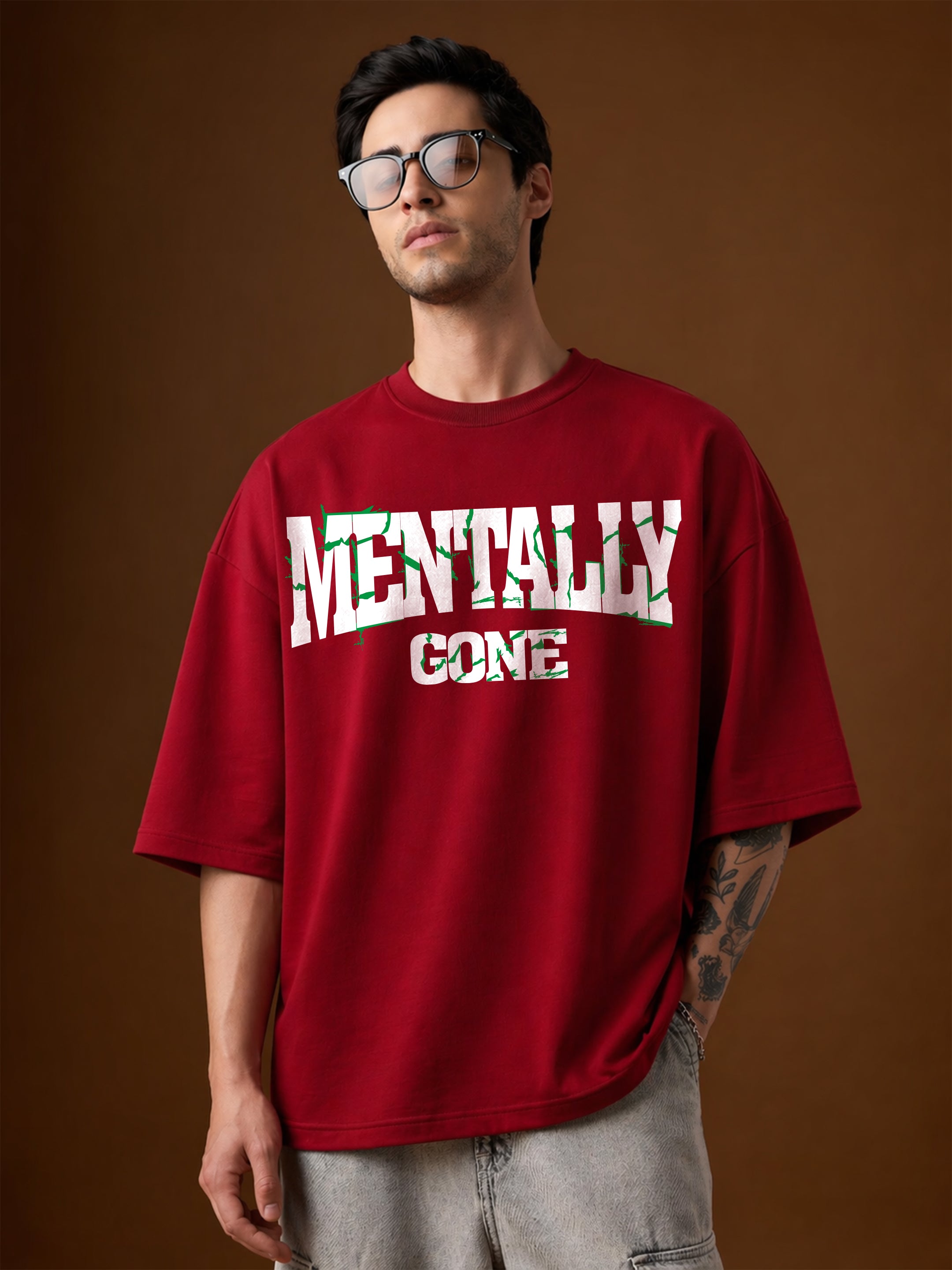 Mentally Gone Oversized Fit T-Shirt