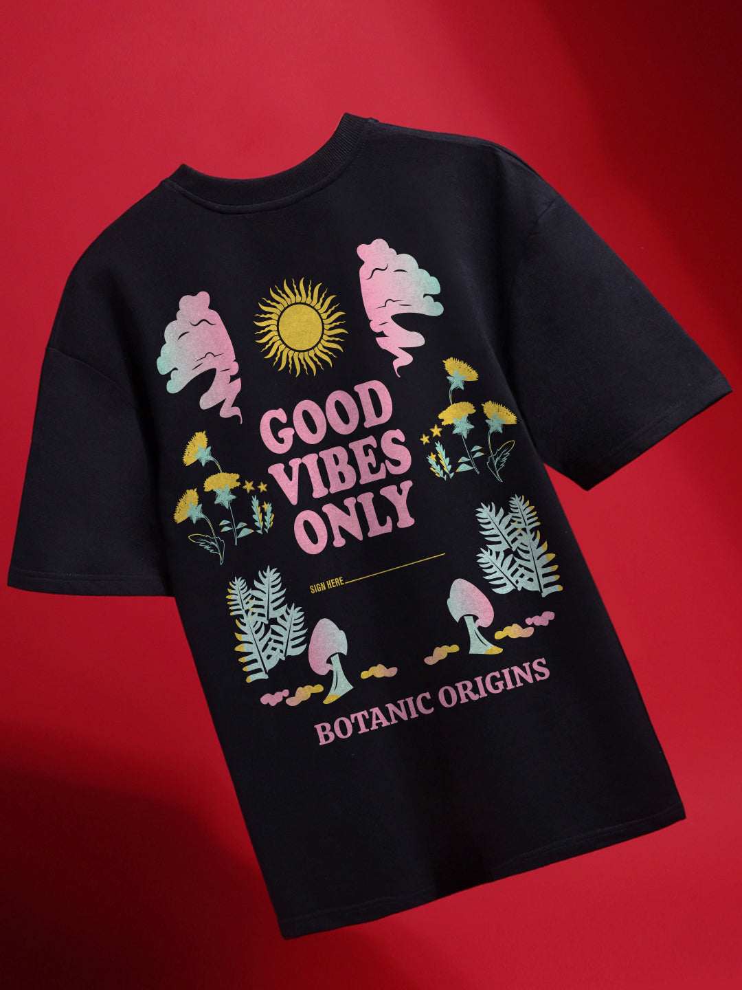 Good Vibes Only Oversized T-Shirt