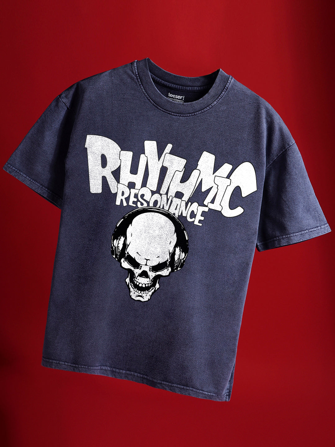 Rhythmic Crew Neck Oversized T-Shirt