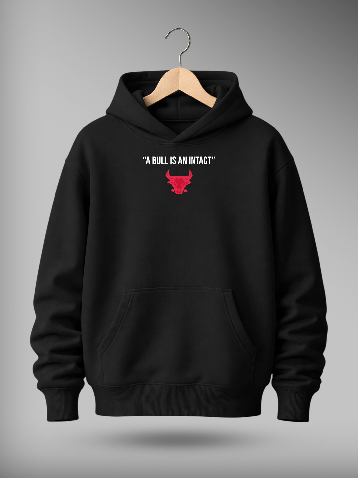 Bull Drop Shoulder Graphic Hoodie