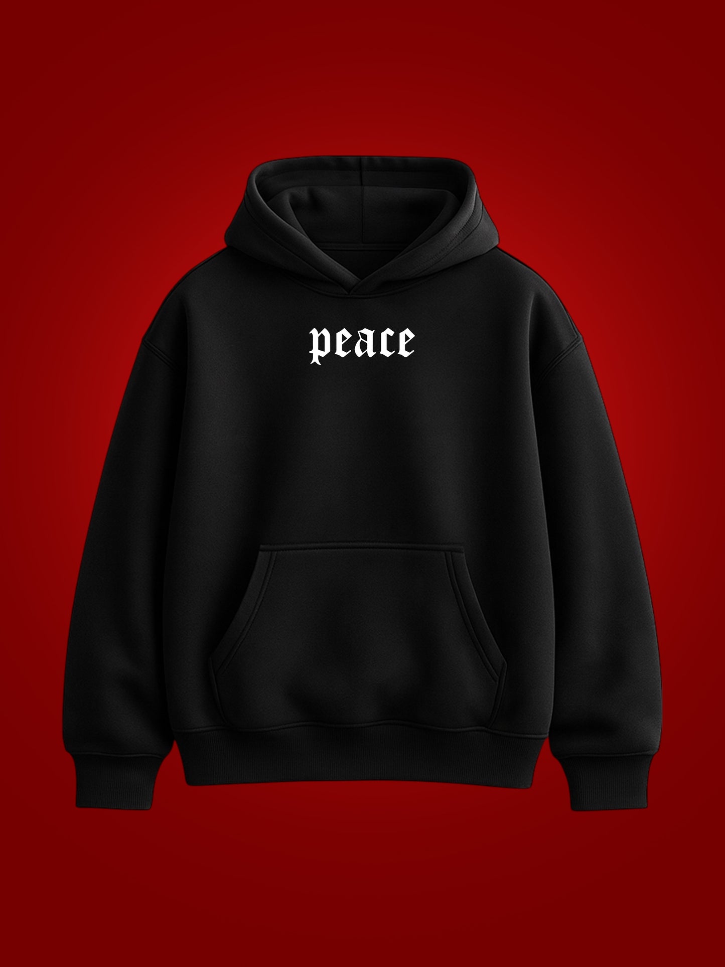 Peace Oversized Graphic Hoodie