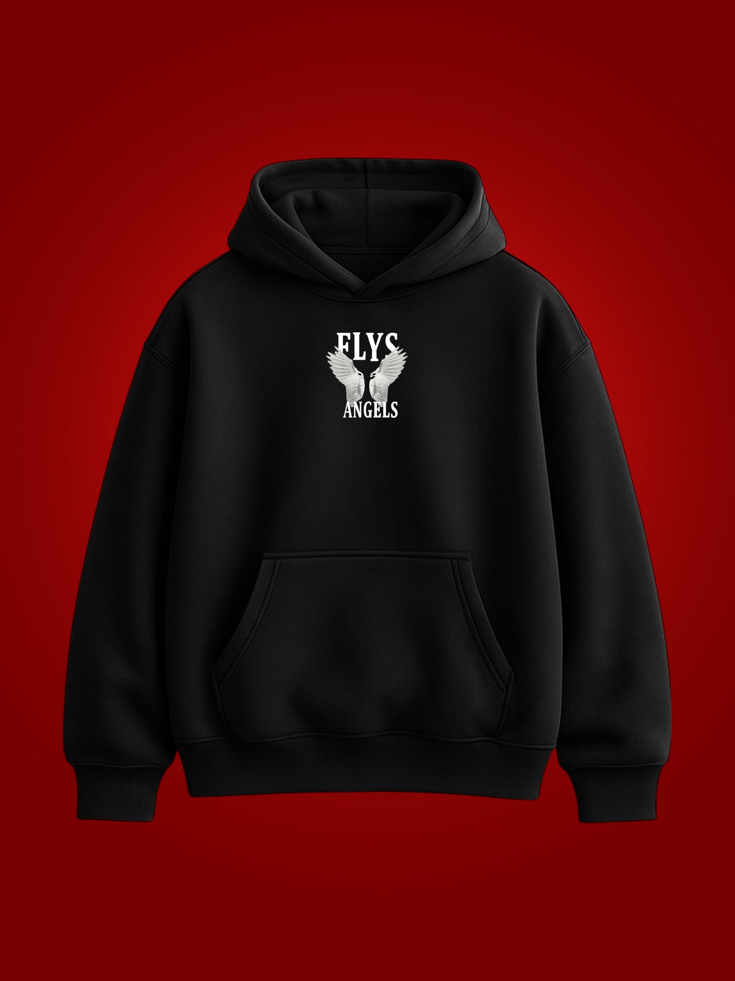 Flys Angels Oversized Graphic Hoodie