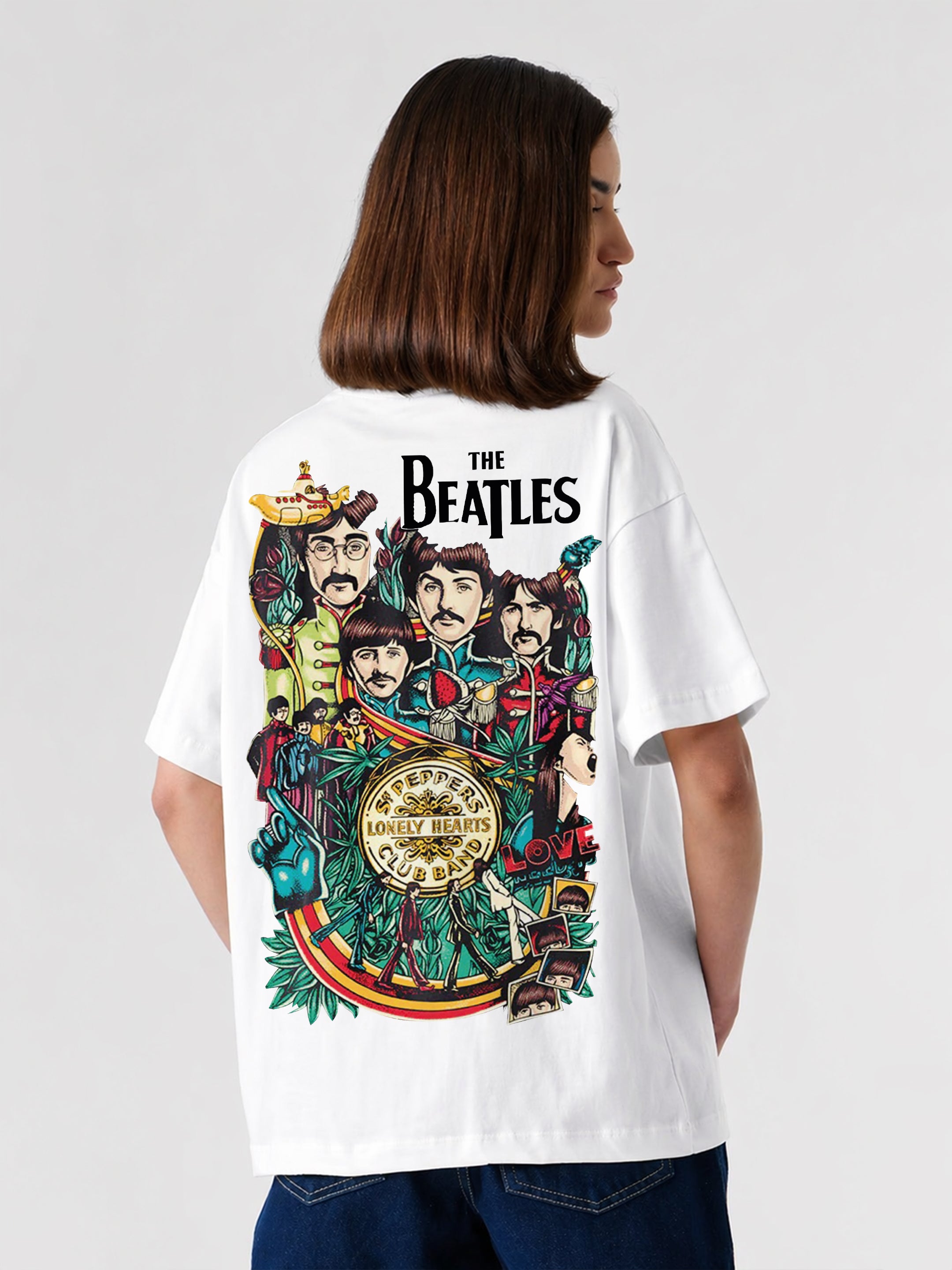 Lonely Hearts Oversized Fit T-Shirt For Women