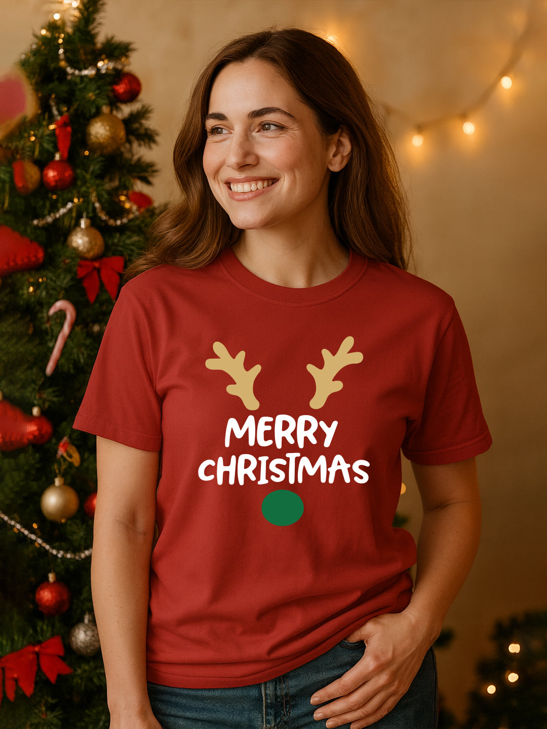 Women's Merry Christmas Regular T-Shirt