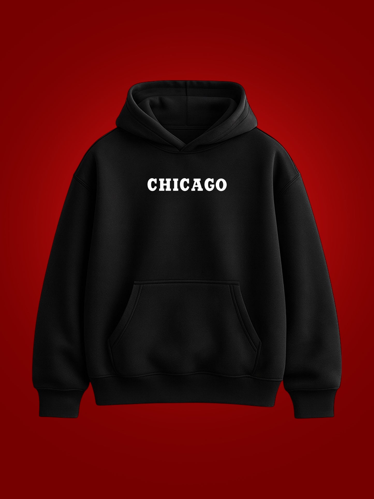 Chicago Bull Oversized Graphic Hoodie