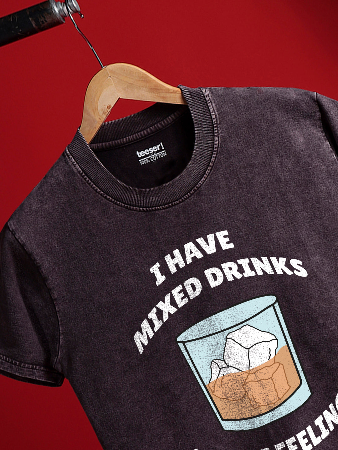Mixed Drinks Regular Fit Crew Neck T-Shirt