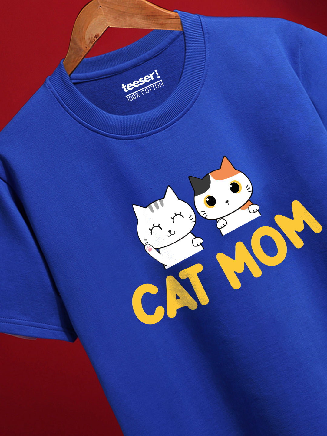 Cat Mom Crew Neck Regular T-shirt