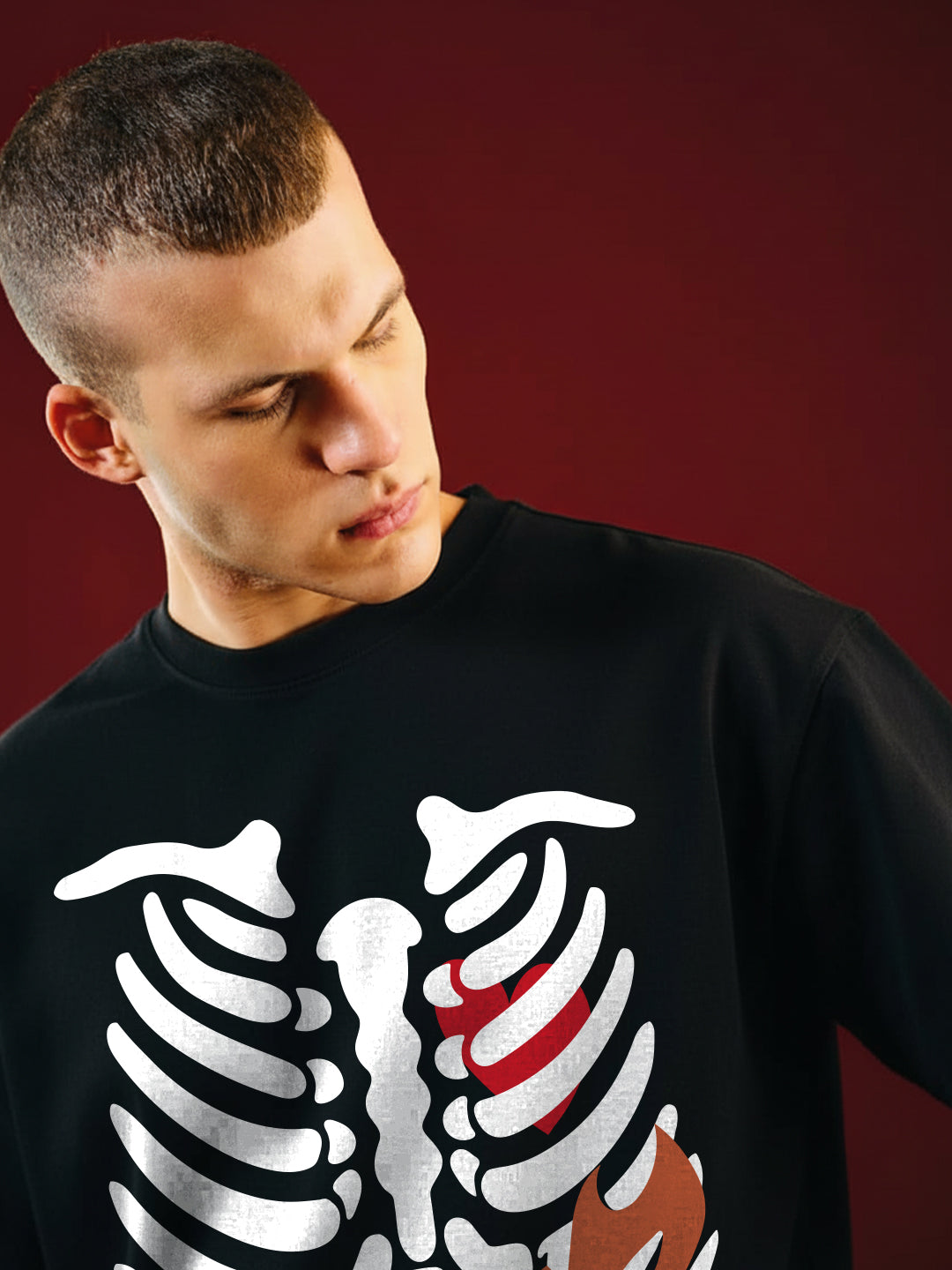 Skeleton Oversized Fit T-Shirt