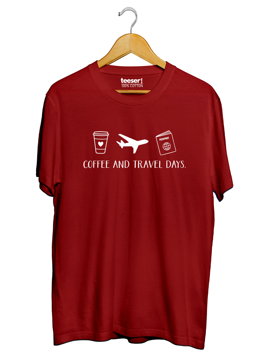 Coffee and Travel Days Regular Fit T-Shirt