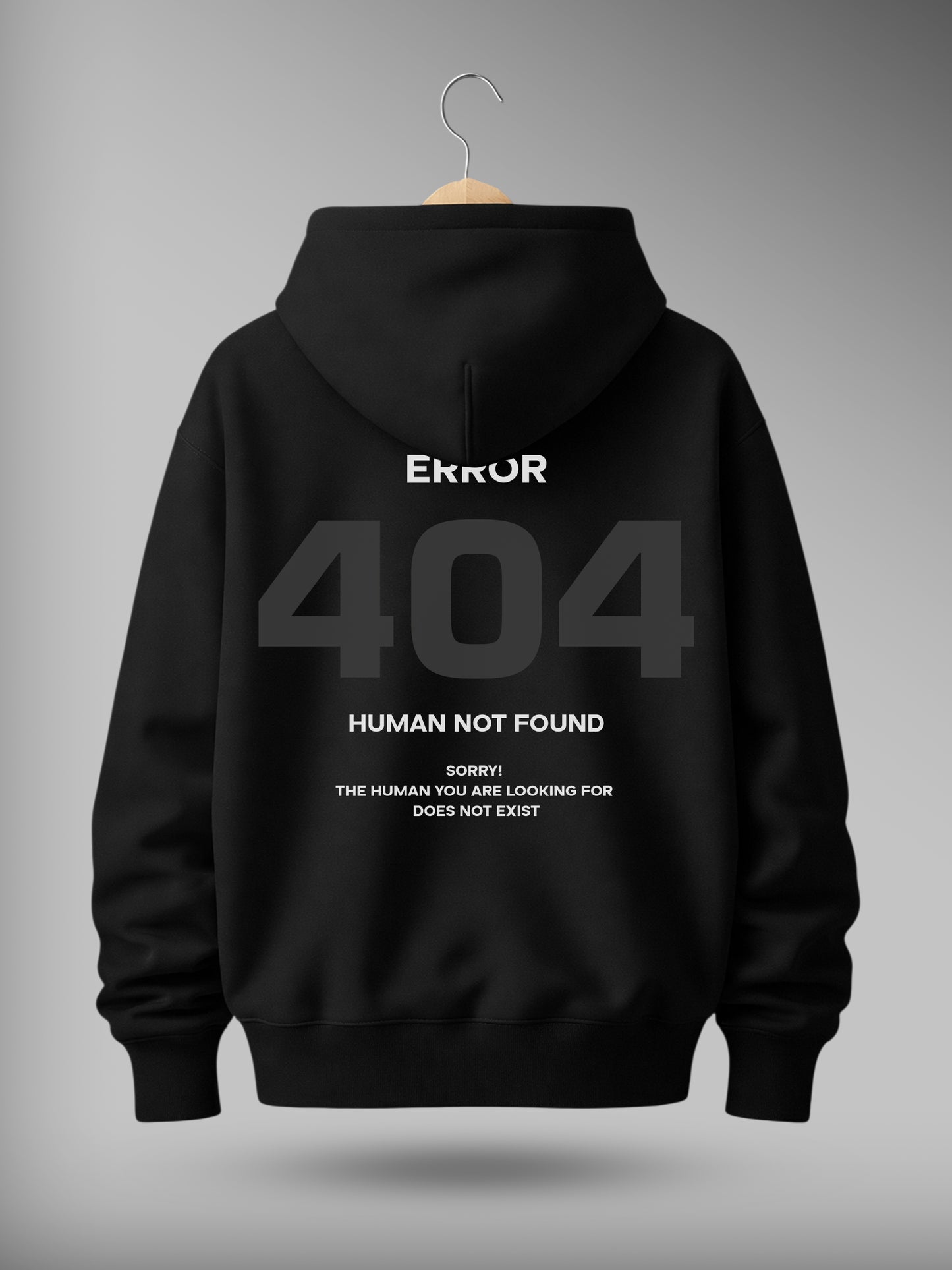 404 Error Drop Shoulder Graphic Hoodie