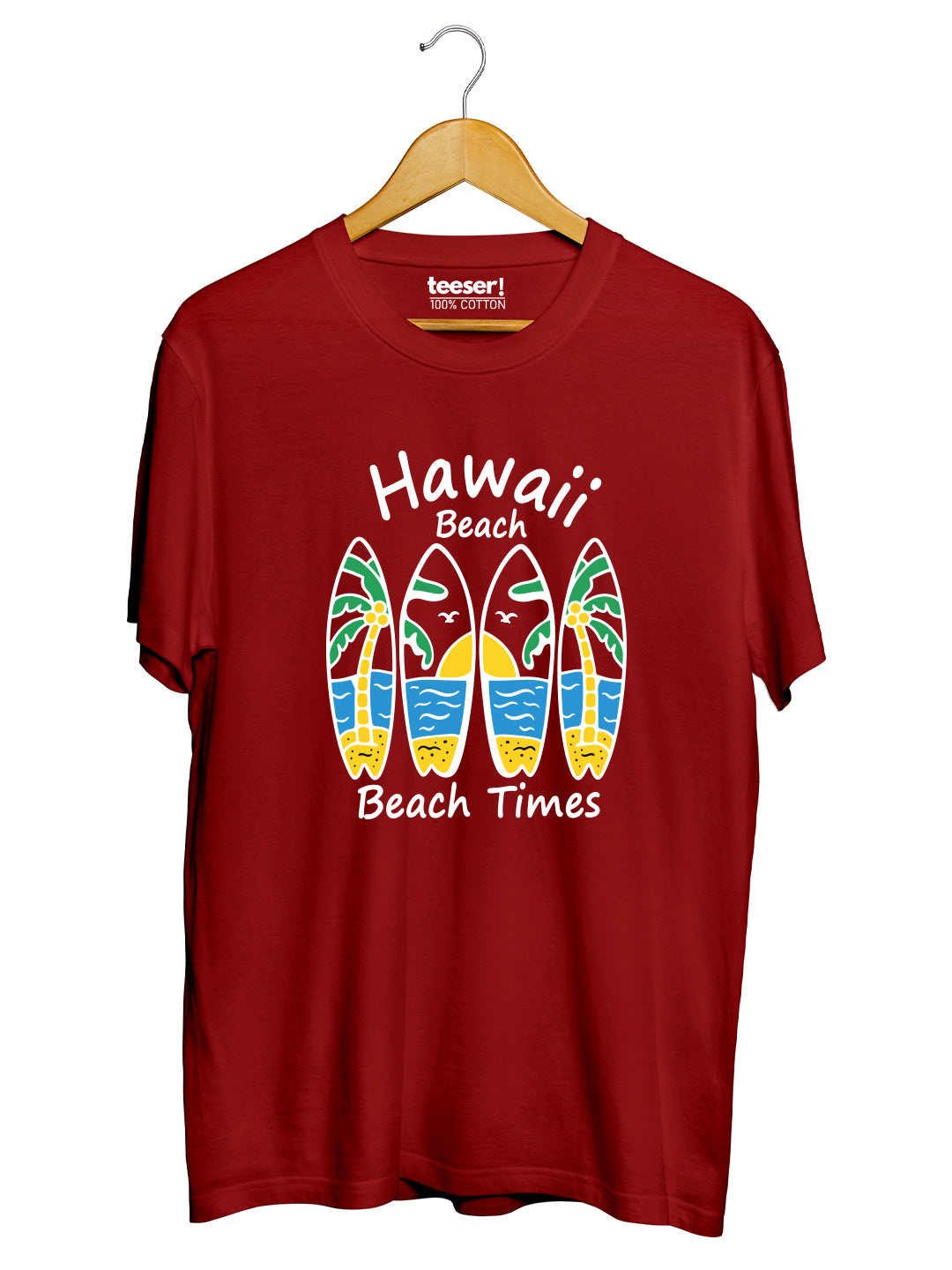 Hawaii Beach Times Regular Fit T-Shirt