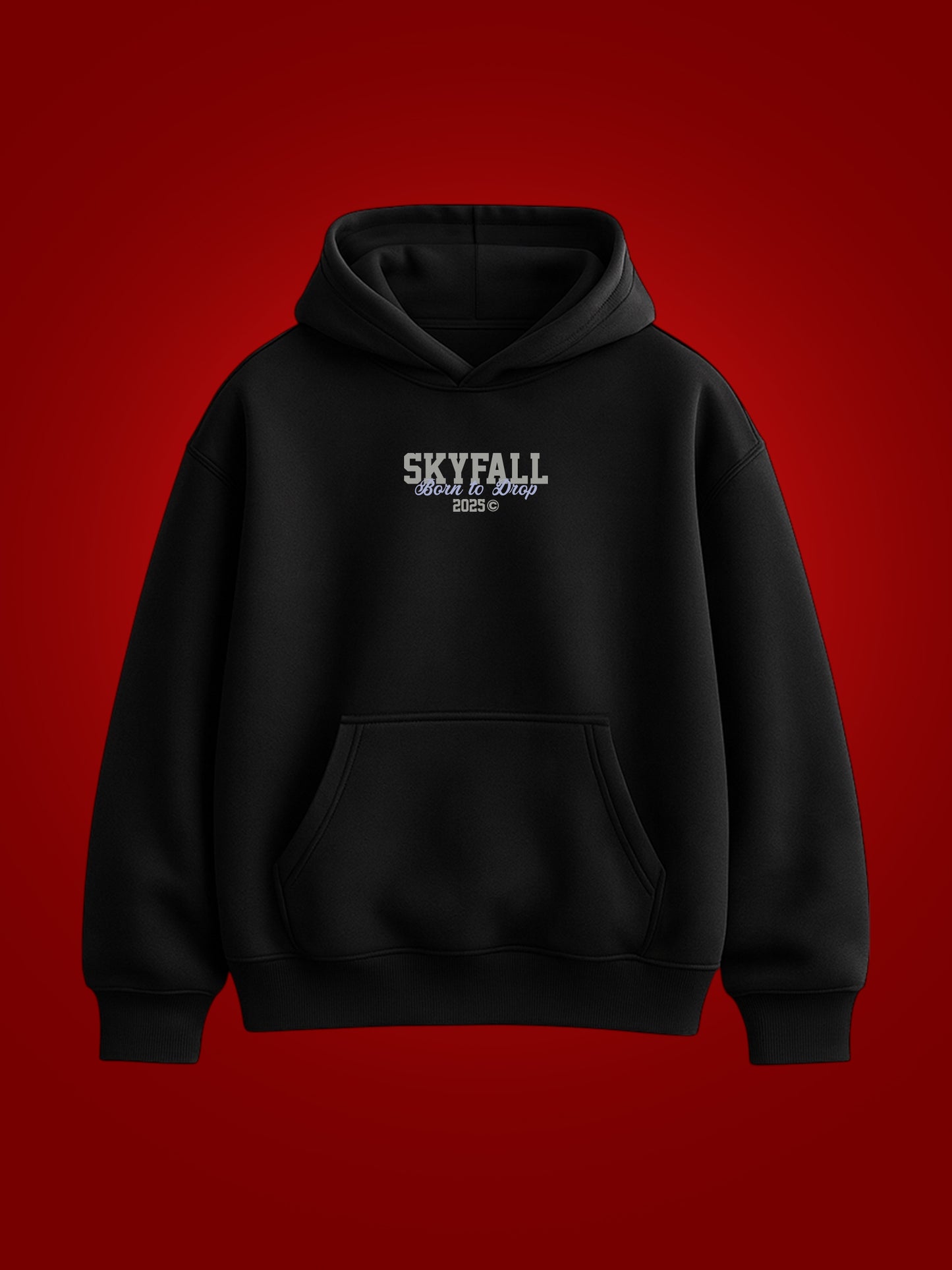 Born To Drop Oversized Graphic Hoodie