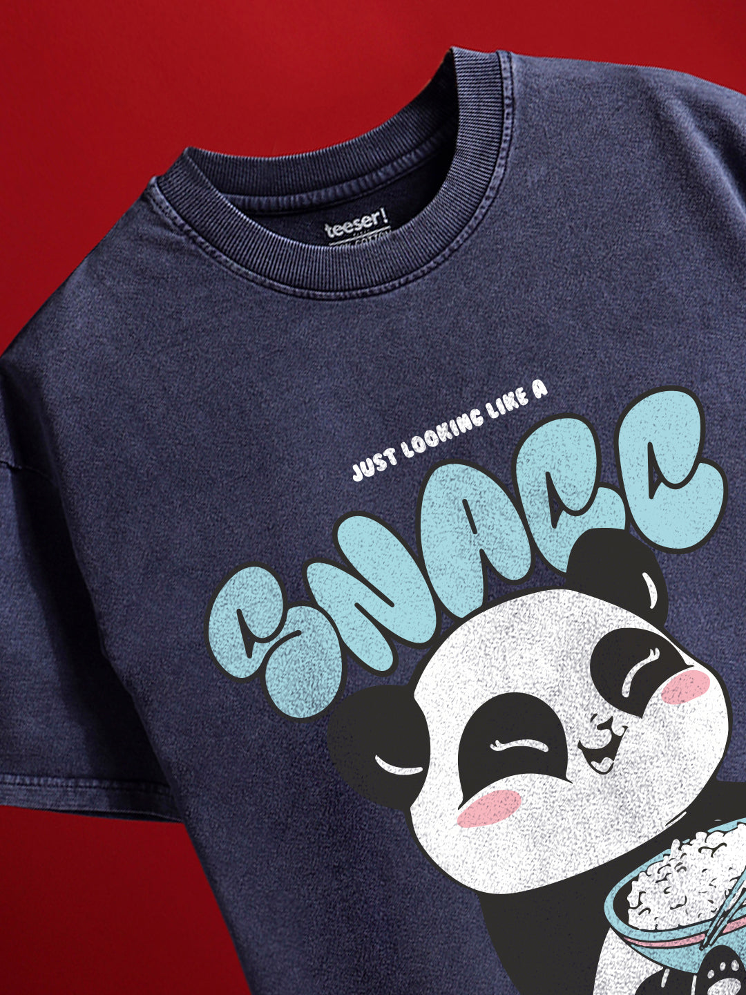 Like a Snack Crew Neck Oversized T-Shirt