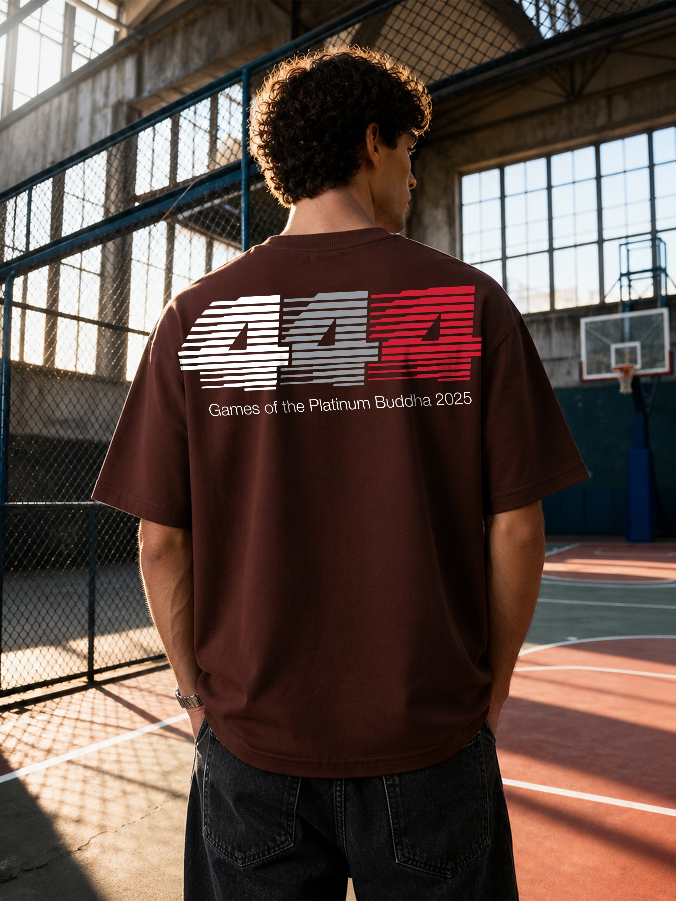 444 Game Of The Platinum Buddha  Oversized Fit T-Shirt