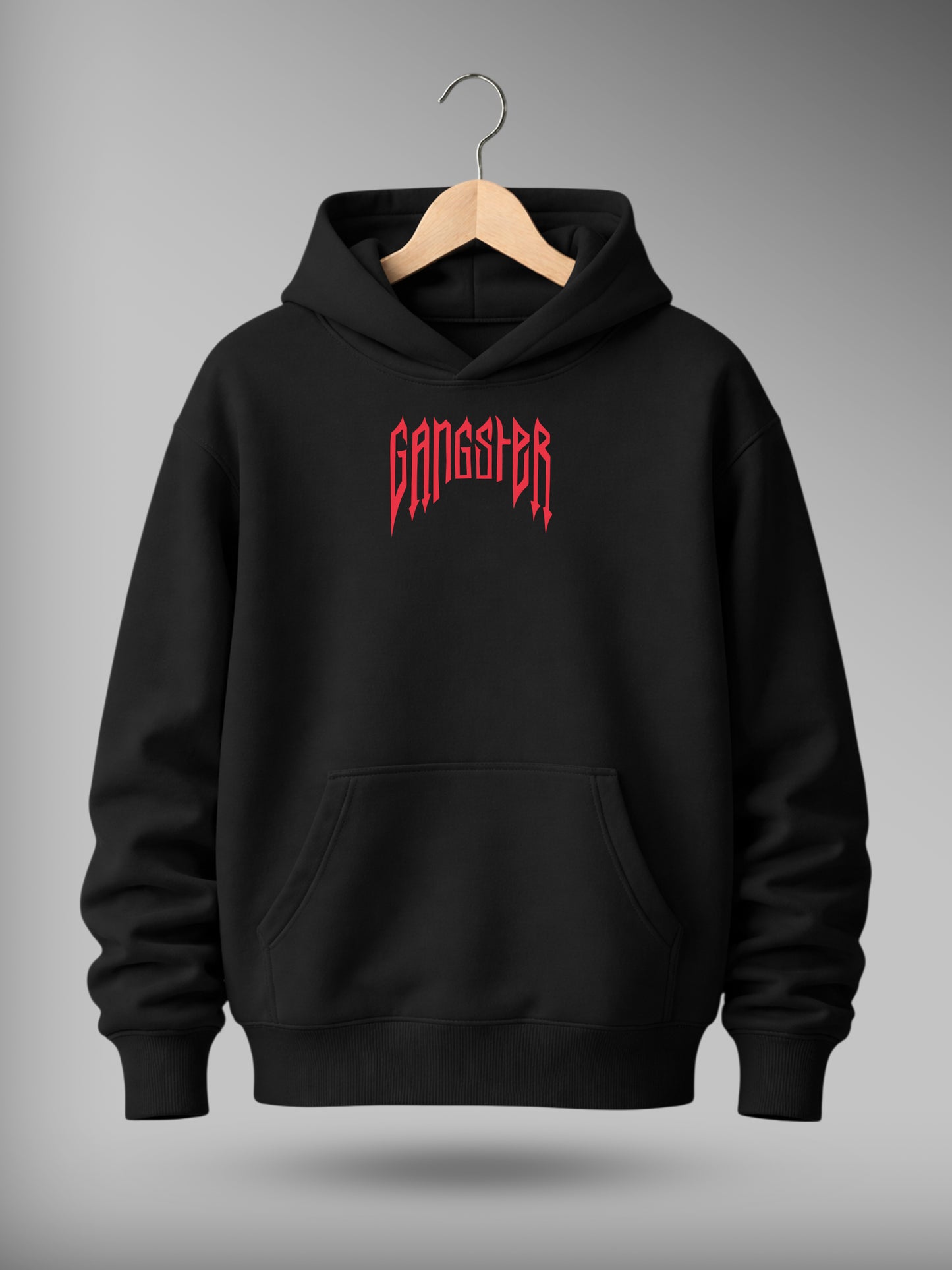 Gangster Drop Shoulder Graphic Hoodie