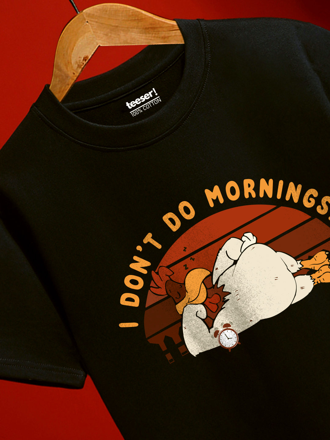 I DON'T DO MORNINGS Regular Fit T-Shirt