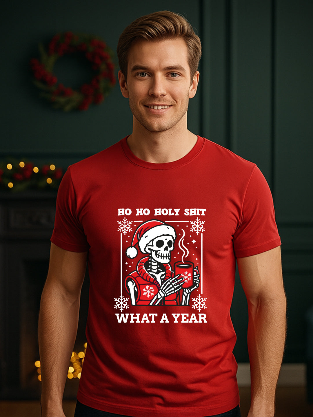 What a Year Christmas Regular T-Shirt For Men