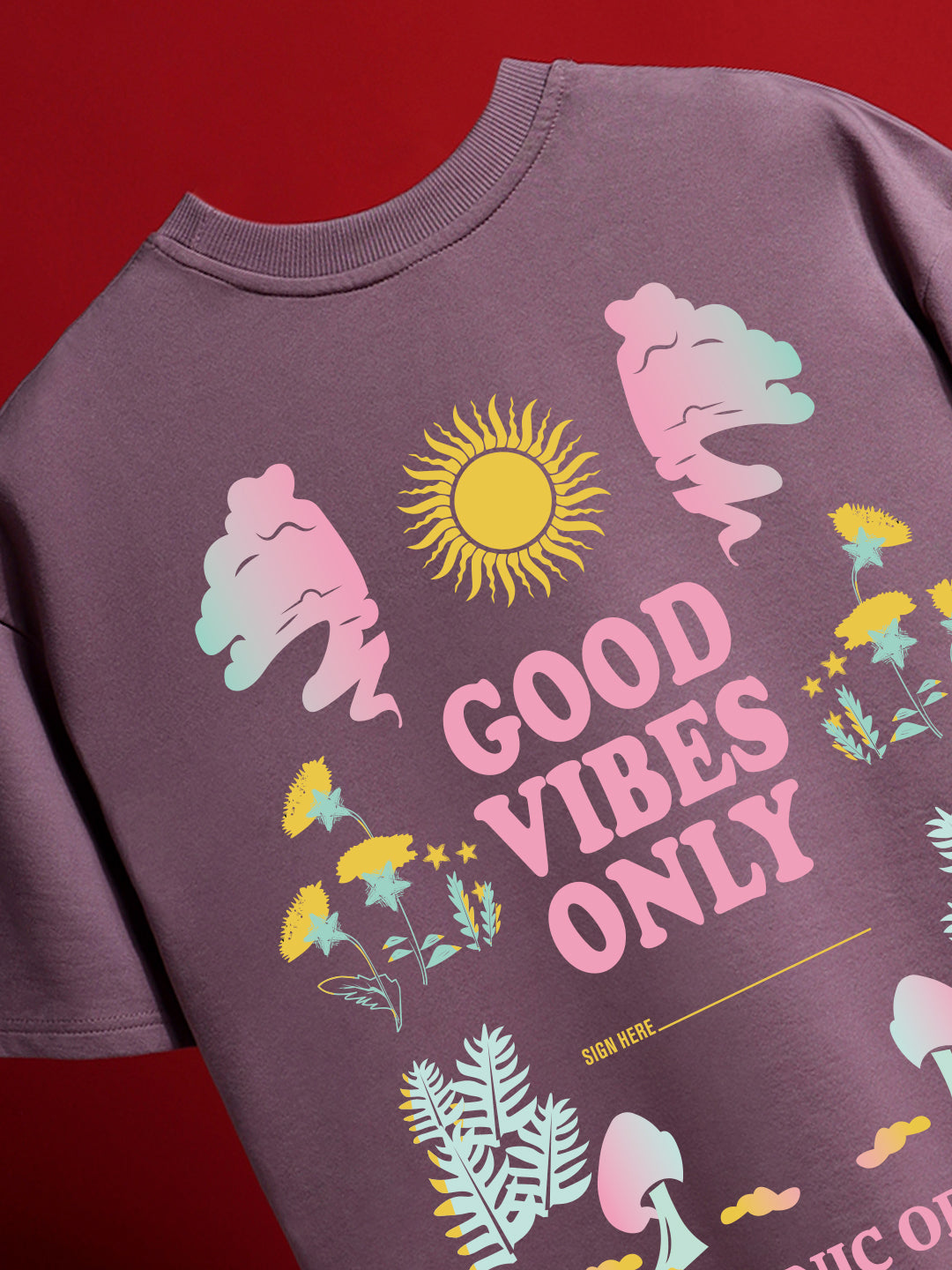 Good Vibes Only Oversized T-Shirt