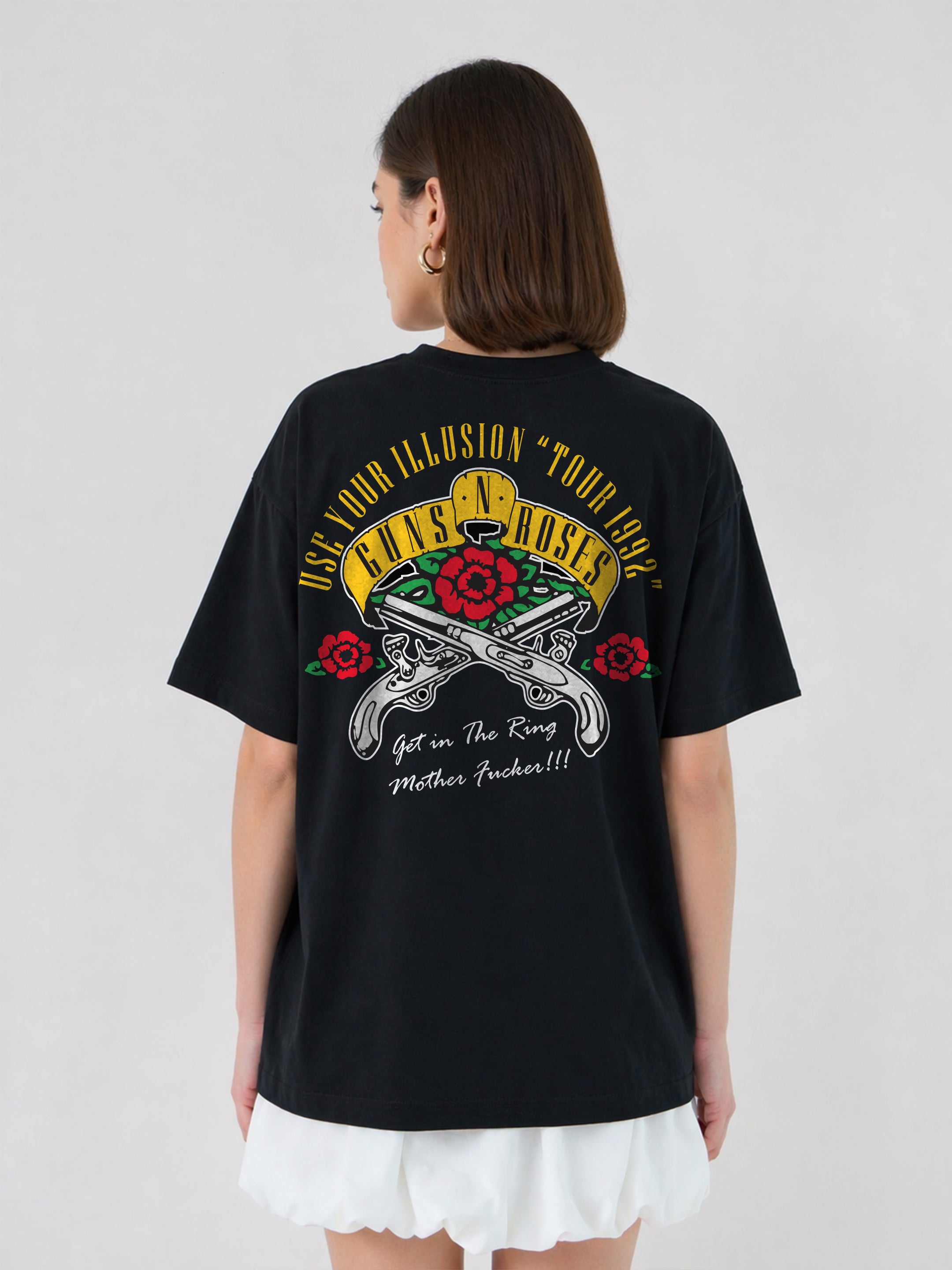 Guns N Roses Oversized T-Shirts For Women