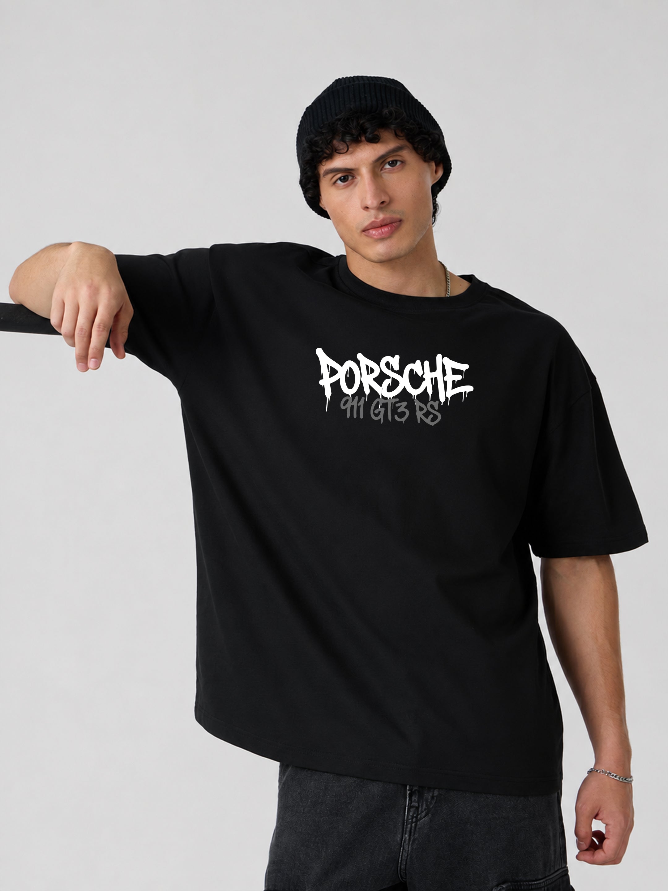 Porsche 911 GT3 RS Graffiti Oversized T-Shirt