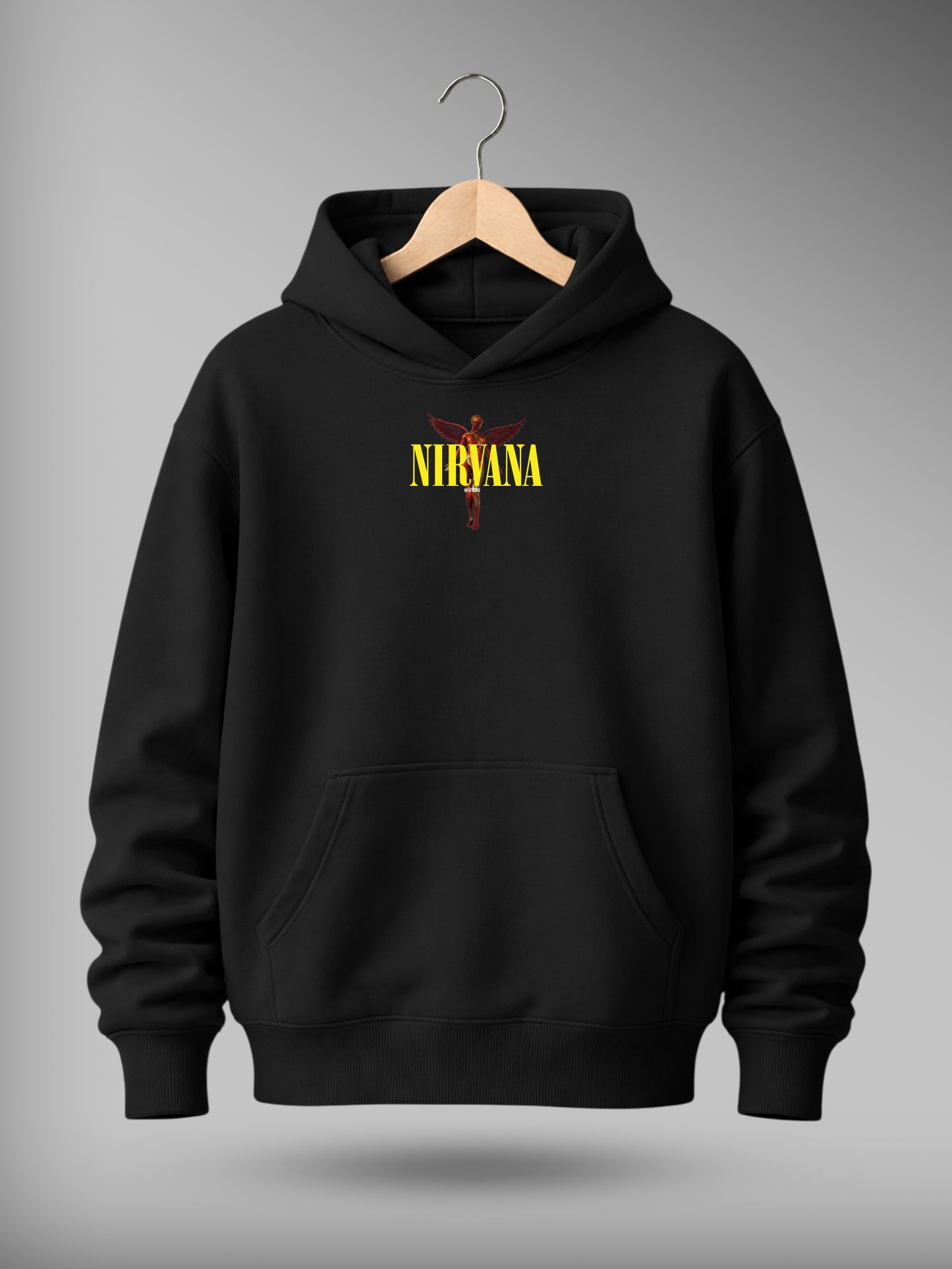 Nirvana Drop Shoulder Graphic Hoodie