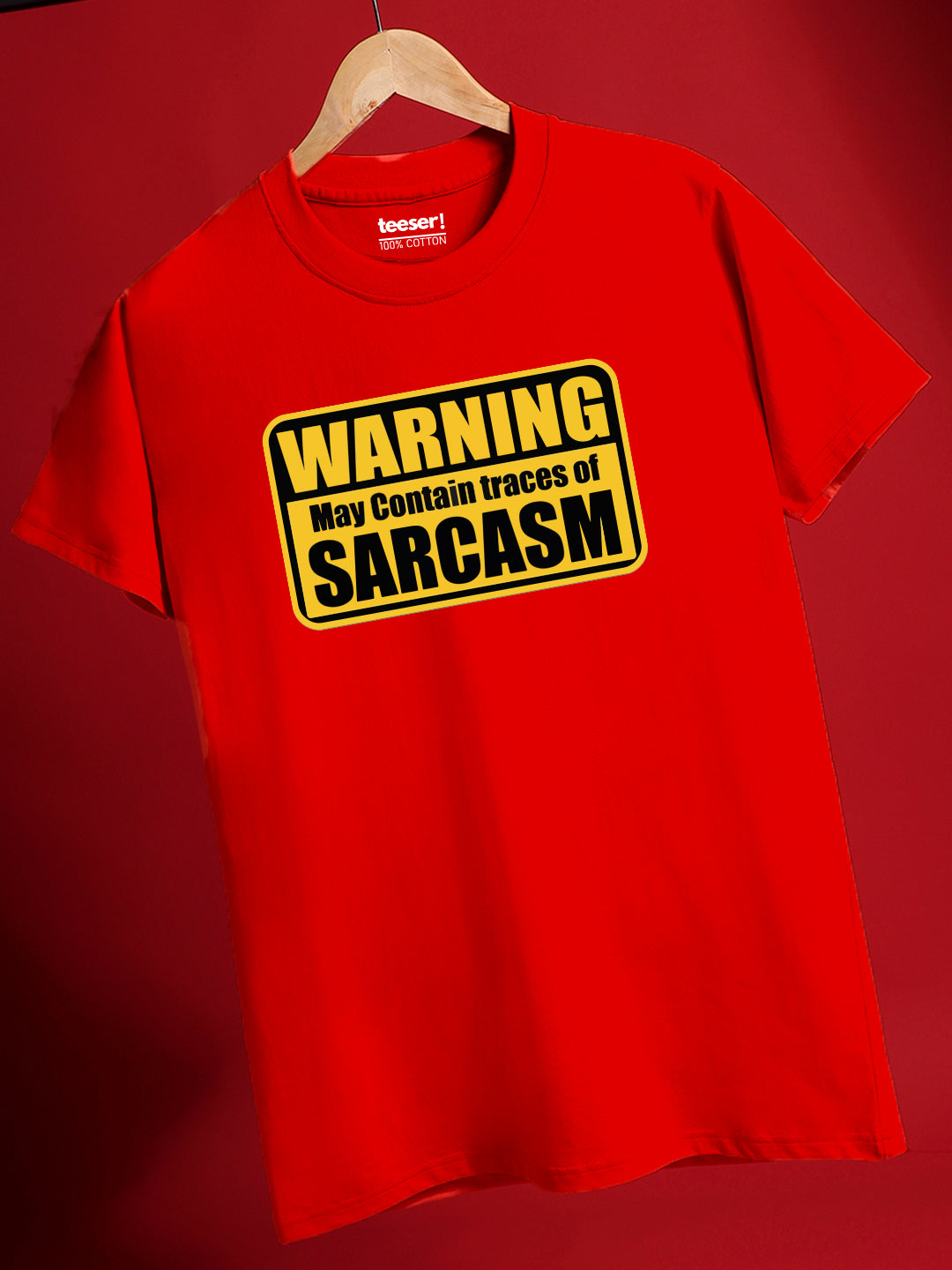Warning Sarcasm Regular Fit T-Shirt
